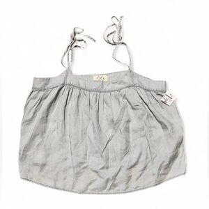 Thread & Supply Pale Gray Viscose Tie-Strap Tank NWT